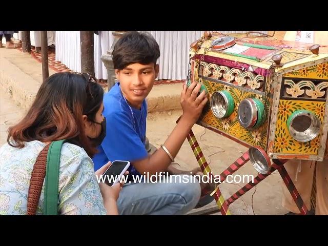 Bioscope magic from olden days: Watching movies old style at Suraj Kund, mobile phone takes pictures