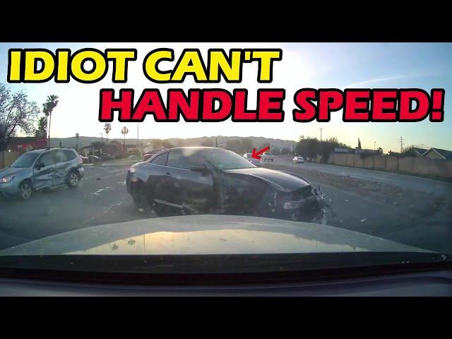 MAN DRIVES LIKE AN IDIOT AND GETS WHAT HE DESERVES