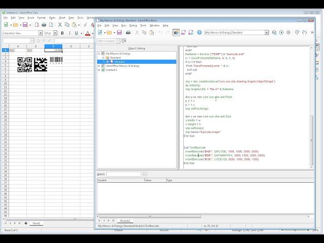 Barcode in LibreOffice (BETA)