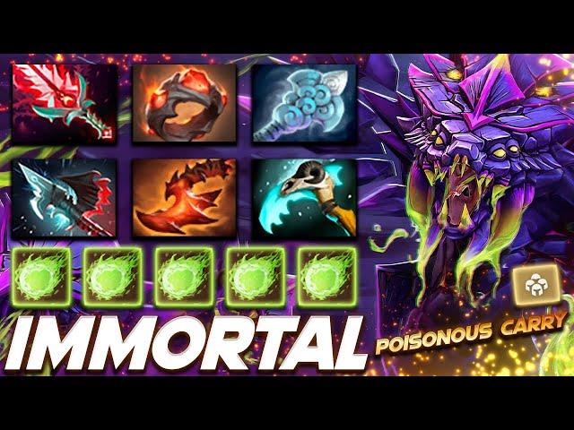 Venomancer Immortal Poisonous Carry - Dota 2 Pro Gameplay [Watch & Learn]