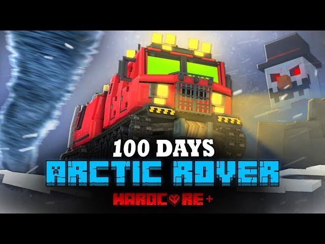 100 DAYS ON A ROVER IN A SNOWSTORM IN MINECRAFT