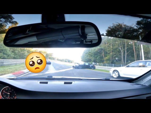 Big Crash Porsche GT3 RS + Nissan Skyline + Focus ST Nürburgring Nordschleife 29.09.2024 - Hohe Acht