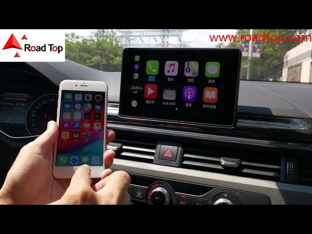 Road Top CarPlay Interface installation on Audi A4 A5 S4 S5 2016-2019