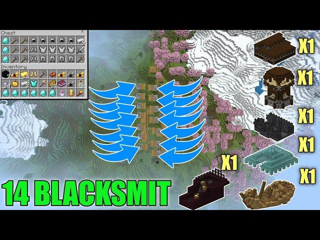 14 BLACKSMITH Minecraft 1.20 Bedrock And Pocket Edition | Seed Minecraft 1.20 | Minecraft Seeds