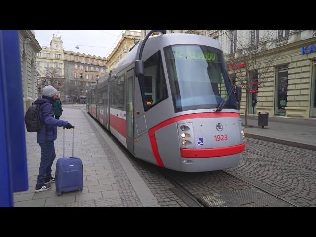 Czech Repulic, Brno, tram 12 ride from Česká to Šilingrovo náměstí