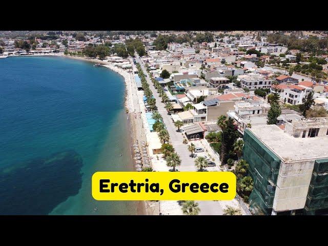 Eretria, Evia Island, Greece: Drone Video