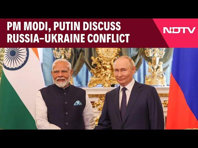 PM Modi Putin Meet | PM Modi, Putin "Exchange Perspectives On Russia-Ukraine Conflict"