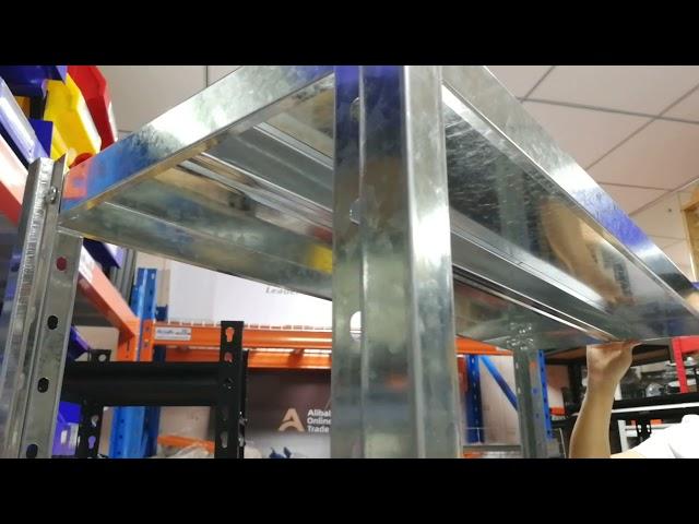 Galvanized Slotted Angle Shelf - New product  | Warehouse Storage Solutions-Aceally