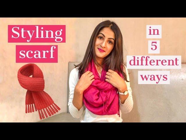 Styling scarf in 5 different ways | with Ishanki Tiwari
