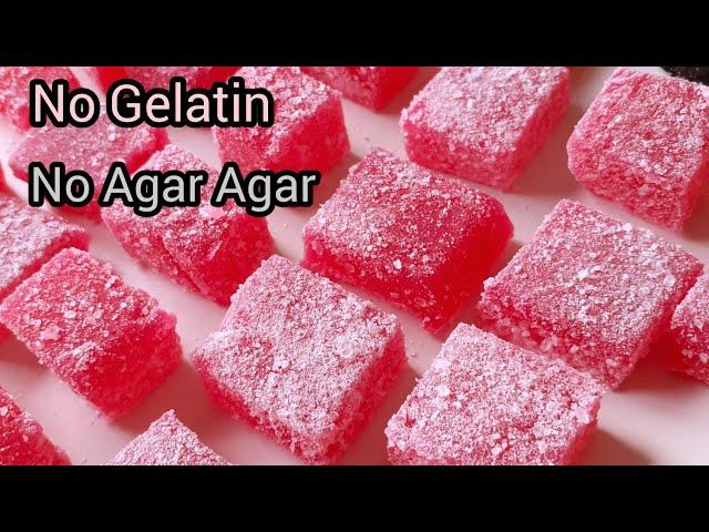 How to Make Gummy Candy without Gelatin And Agar Agar || Jujubes || Jello Candy by FooD HuT