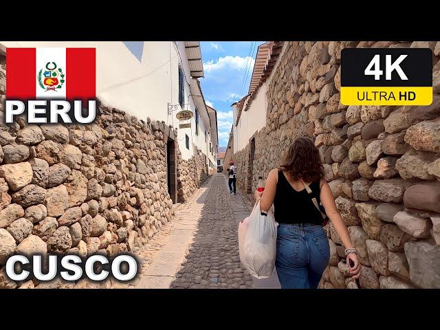 【4K】CUSCO Walking Tour /  Peru