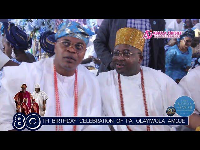 HRH OBA SAHEED ELEGUSHI, OLORI EYO OF LAGOS AKINSIKU, & NOTABLE MEN STORM THE BIRTHDAY OF PA. AMOJE