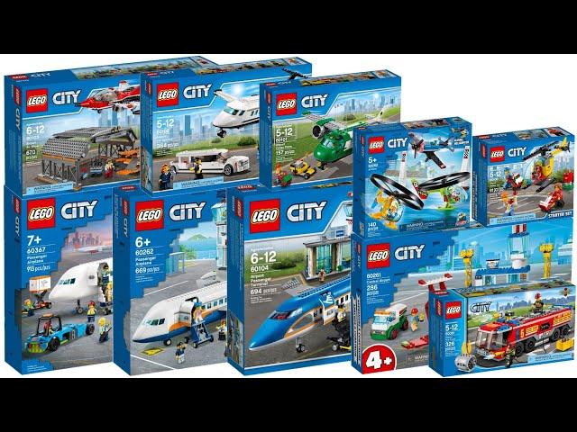 All LEGO City Airport sets 2014 - 2023 Compilation/Collection Speed Build