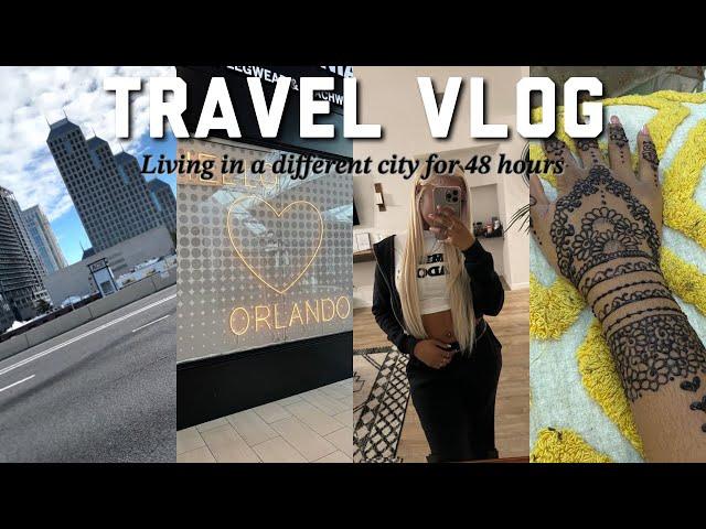 Travel Vlog:Living In a Different City for 48 Hours| planning on moving ?, prepare with me, shopping