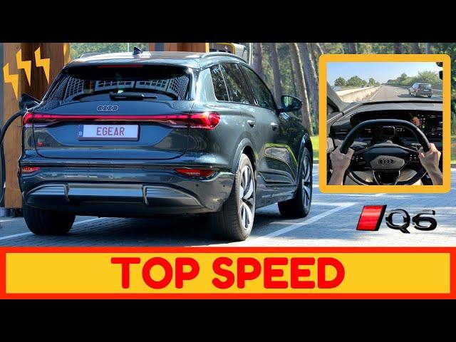 387HP Audi Q6 e-tron (2025) // 0-100 0-200 Top Speed on Autobahn