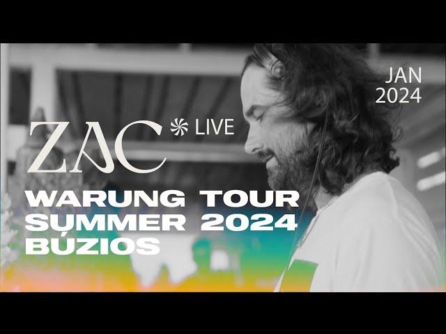 ZAC @ Warung Tour Buzios (Summer 2024) | Full Set 4K [Progressive House / Melodic Techno DJ Mix]