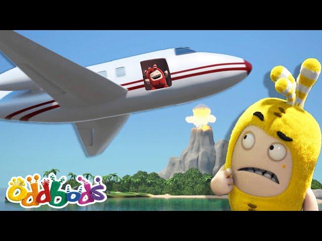 Fuse on a Plane | Oddbods Cartoons | Funny Cartoons For Kids