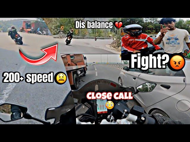 Superbike dis balanced at speed of 200+Drag btwn Z900 vs BMW  Sunday ride | Dehradun To Devprayag