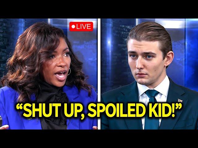 Barron Trump Tries To Humiliate Jasmine Crockett - Her Response Left Him BEGGING on Live TV!