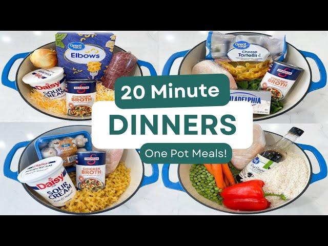 5 Tried & True 20 Minute Dinners! | ONE POT MEALS | The EASIEST Weeknight Recipes! | Julia Pacheco