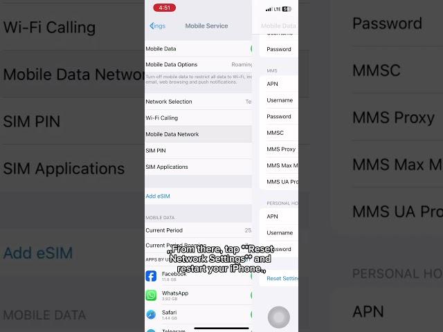 Fix your iPhone MOBILE HOTSPOT Problem in three steps