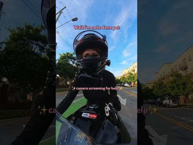 Almost lost my Insta360 X3  Horns from @helmetflair #aprilia #motorcycles #bike #bikergirl