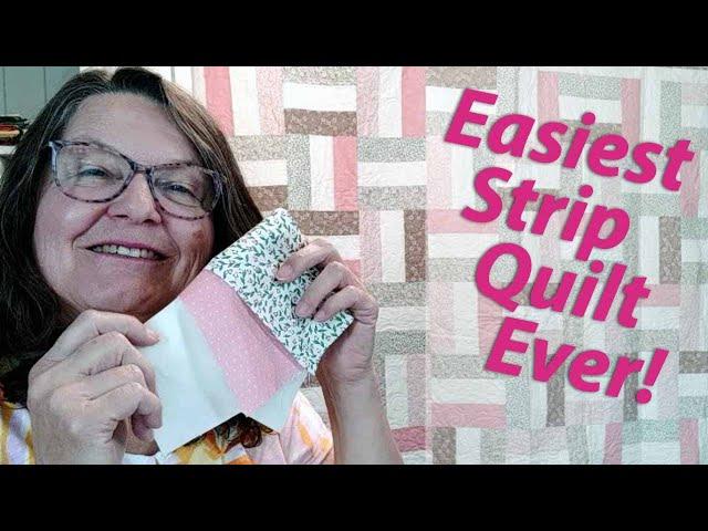 Easiest Strip Quilt Ever - NOT Just for Beginners! | Lea Louise Quilts Tutorial