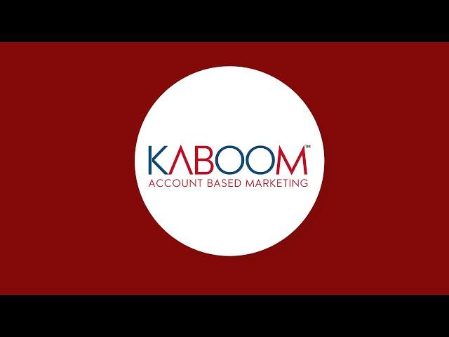 The 3 Pillars of Account Based Marketing-KABOOM ABM