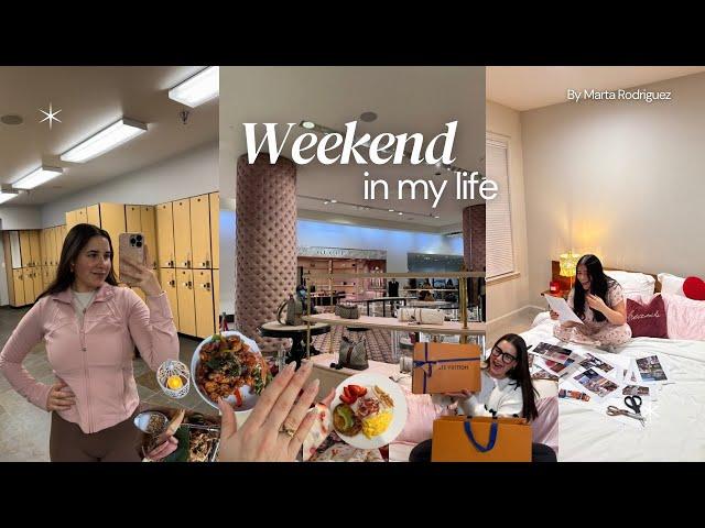 A weekend in my life living in the US // workout, vision board, shopping, cooking and more...