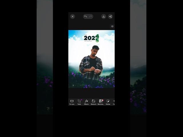 2025 new year photo editing picsart editing #MyYearOnYouTube2024 #shorts #youtubeshorts #viralvideo