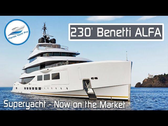 230' Benetti ALFA 2020 Superyacht Overview - Available for Sale @ $77.1M