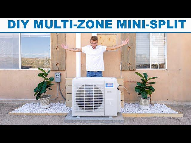 DIY Multi-Zone Ductless Mini Split AC & Heating System | MR Cool Install 2021