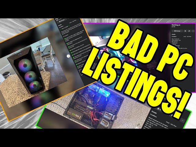 These PC Listing Mistakes are TOO COMMON