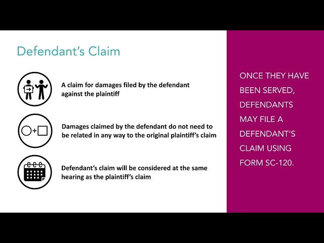 Small Claims Webinar - Serving Court Papers and Exchange and Submission of Evidence