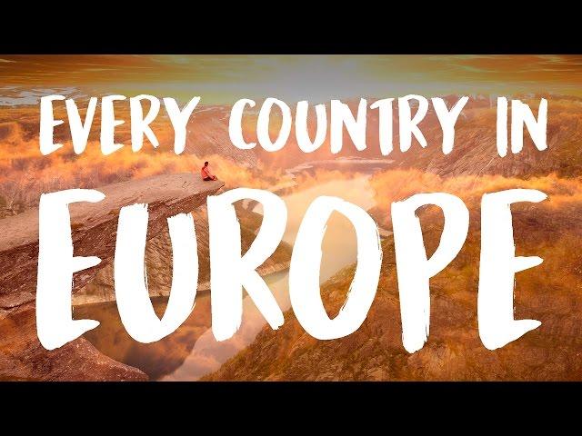 45 Countries of Europe in 215 Seconds