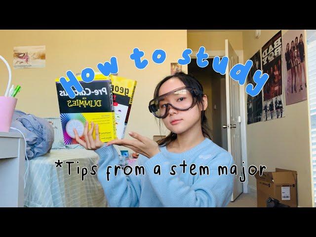 how to study LiKE A pRo ~ tips from a stem major