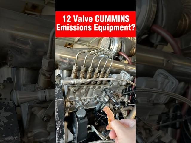 12 Valve CUMMINS Emissions Equipment??? #diesel #cummins #automobile