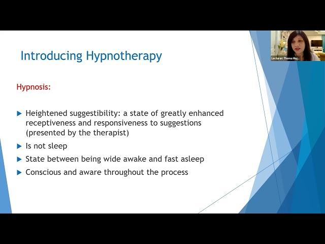 Foundation : Introducing Hypnotherapy - Dr Thema