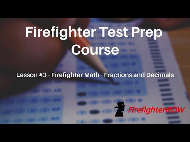 Firefighter Math - Fractions and Decimals