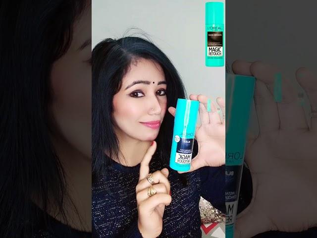 Review of L'Oreal Paris Magic Retouch Instant Root Concealer #shorts #short #haircare #haircolor