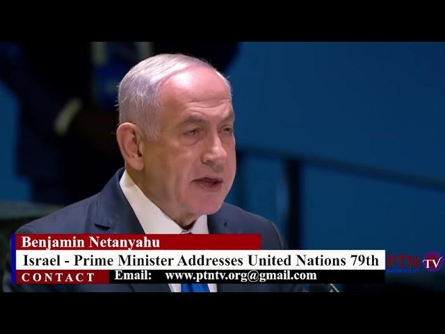 Israel - PM Benjamin Netanyahu's full speech master plan to destroy Palestine wakens security alert