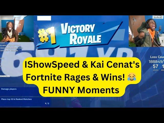 IShowSpeed & Kai Cenat's Fortnite Rages & Wins!  | FUNNY Moments & Epic Gameplay