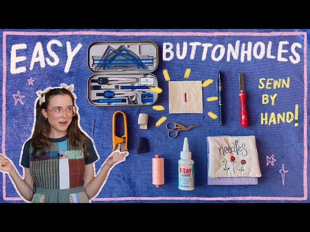 hand-stitched buttonhole tutorial (beginner friendly!)