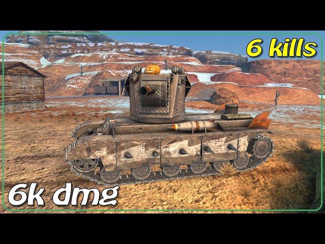 Smasher • 6 frags • 6k dmg • WoT Blitz