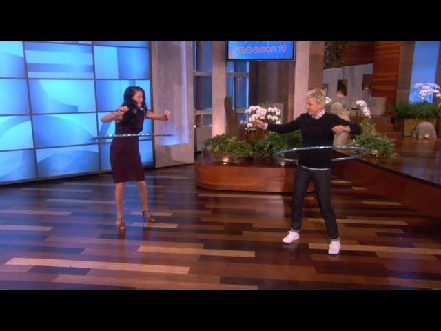 Catherine and Ellen Hula Hoop!