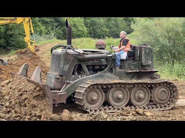 Dozer with Tank Tracks and Rolls Royce Engine