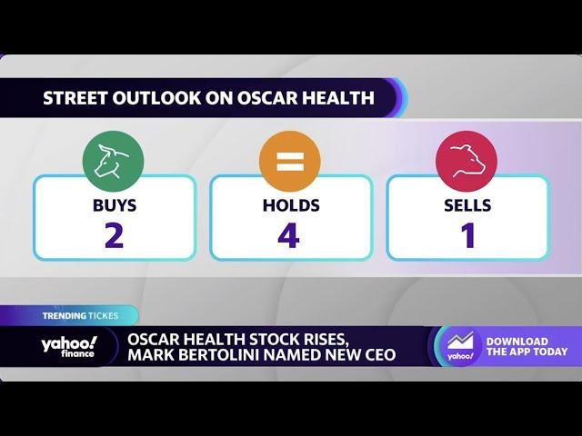 Oscar Health names Mark Bertolini as new CEO, stock rises