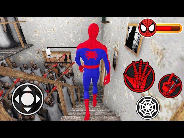 Playing as SpiderMan VS Granny Army