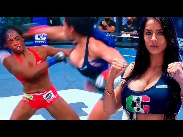 MMA fight Lucero Acosta vs Chantel Coates  - She cracked the invincible nuts