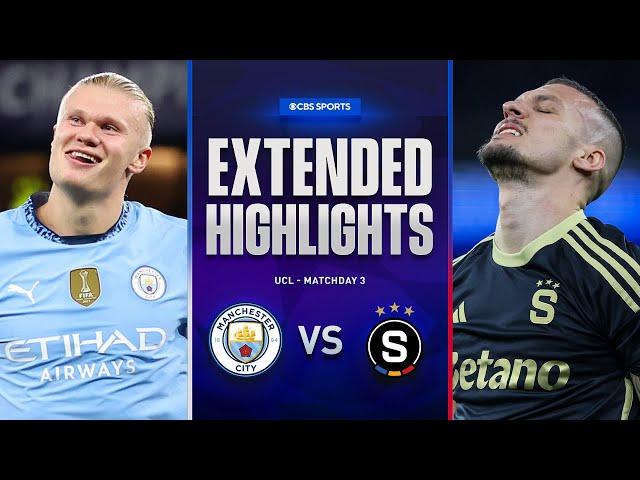 Man. City vs. Sparta Praha: Extended Highlights | UCL League Phase MD 3 | CBS Sports Golazo